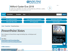 Tablet Screenshot of notes.indezine.com